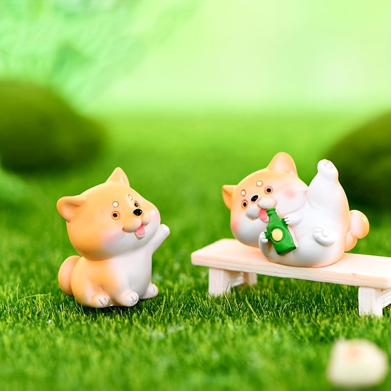 Eating bones Corgi Sculpture