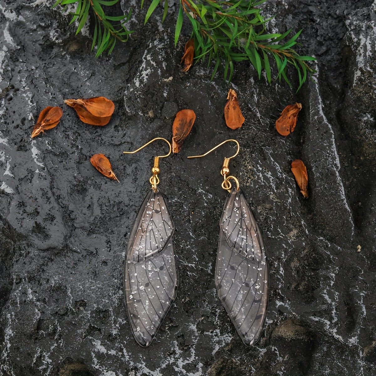 Transparent Butterfly Wing Earring