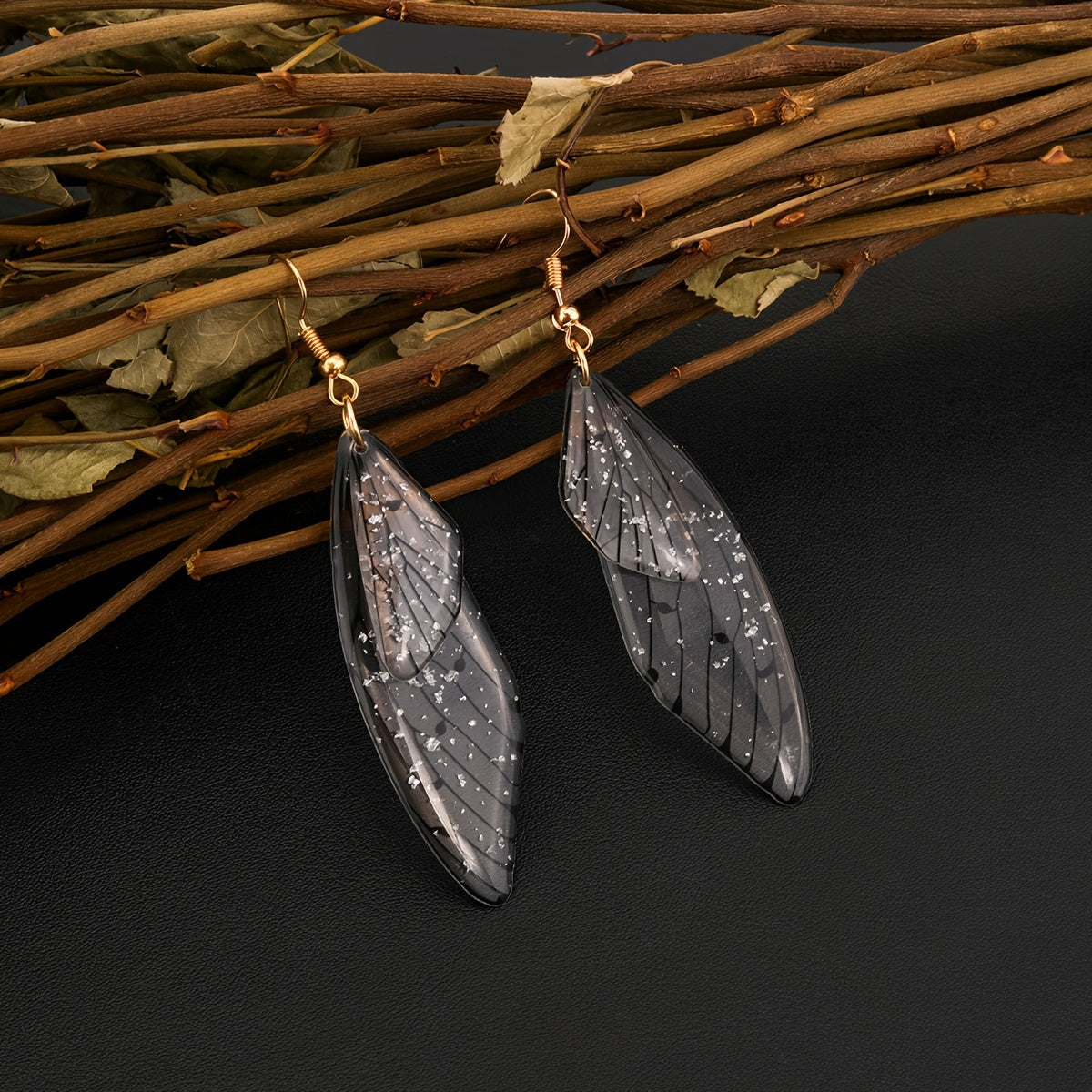 Transparent Butterfly Wing Earring