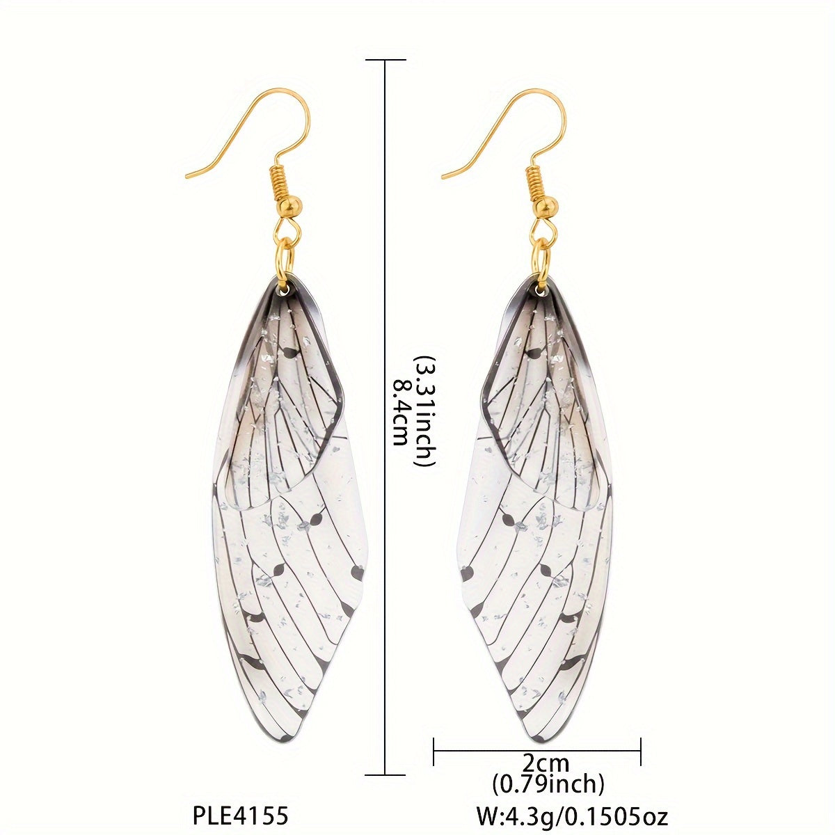 Transparent Butterfly Wing Earring