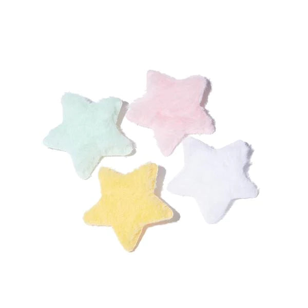 Fluffy Star Hair Clips Set