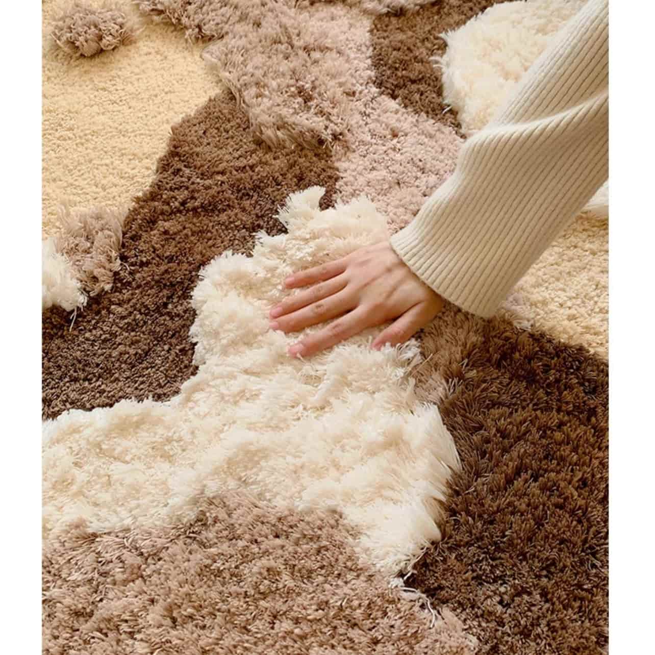 Brown Irregular Shape Rug