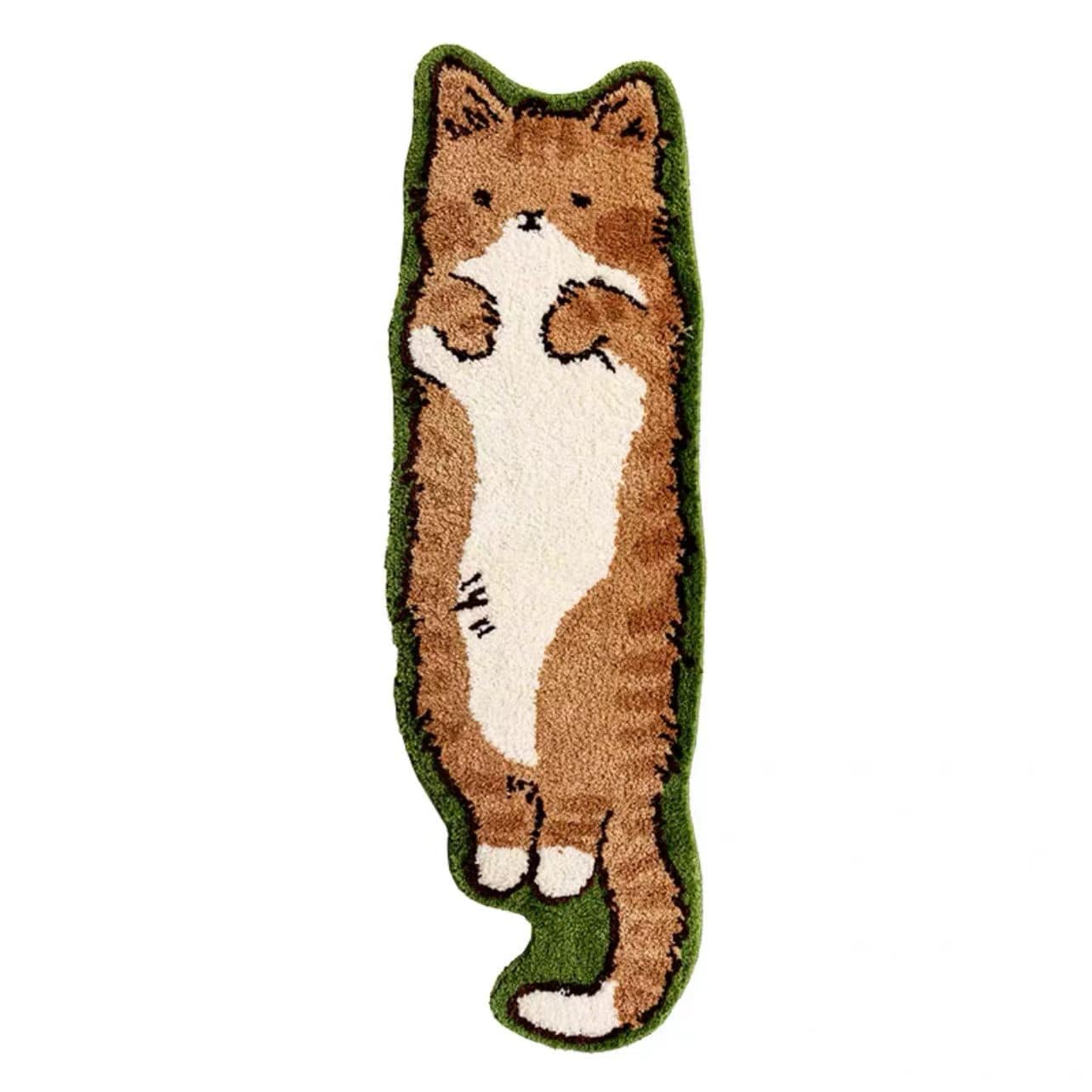 Brown Cat Shape Rug