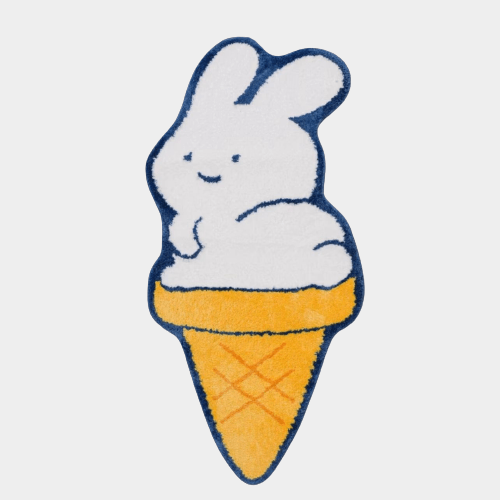 Ice Cream Rabbit Rug