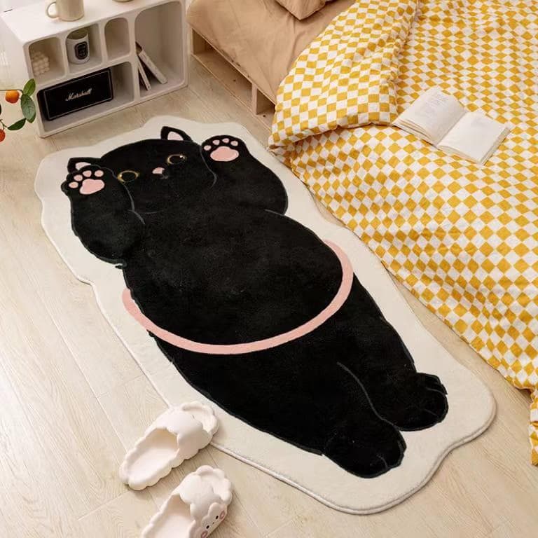 Black Cat Rug