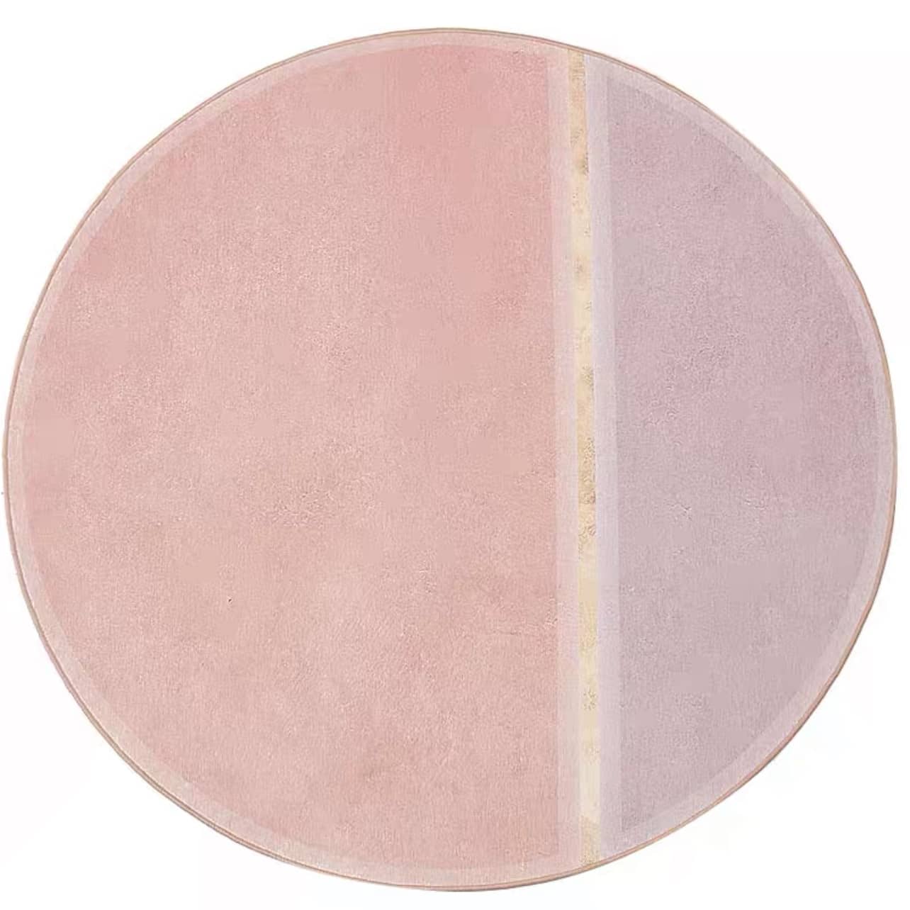 Pale Pink Round Rug