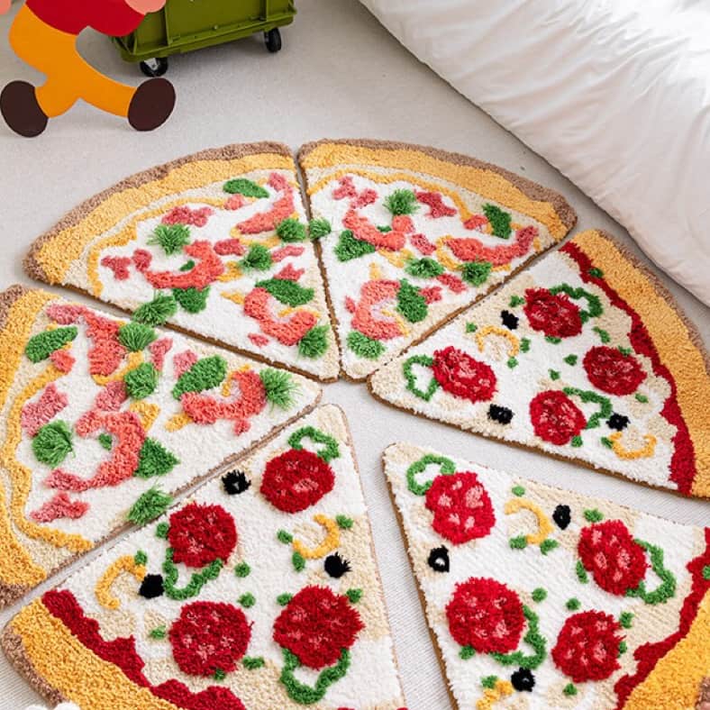 Sausage Pizza Rug