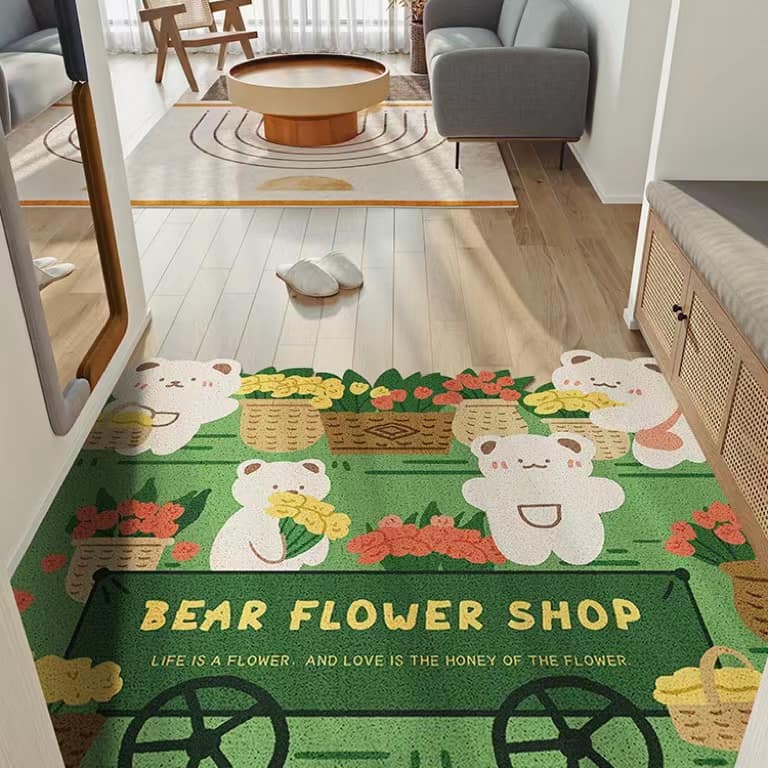 Bear Flower Shop Rug