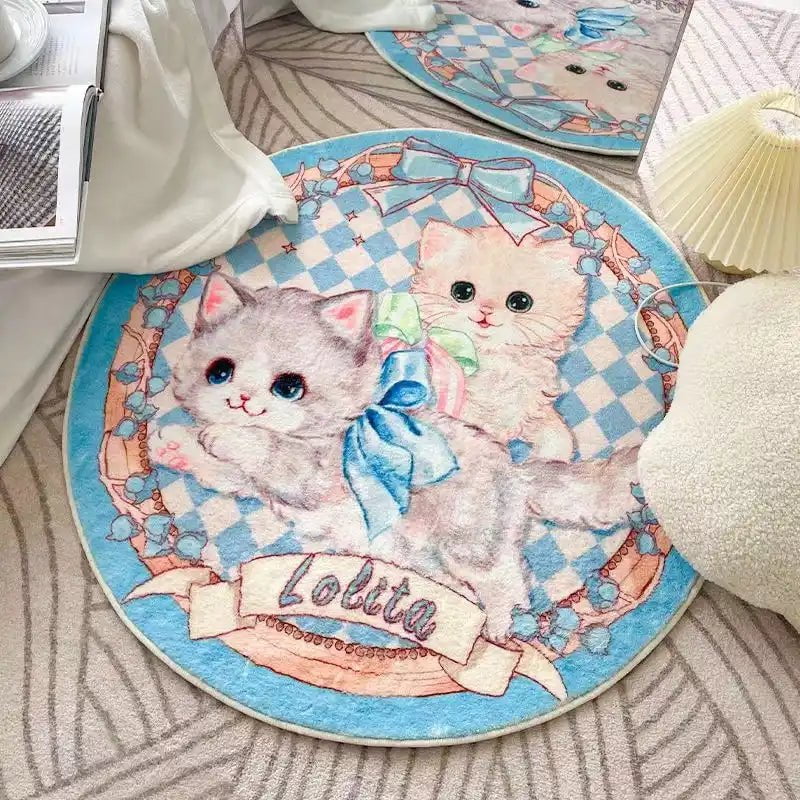 Cats Round Rug