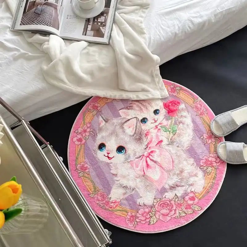 Cats Round Rug