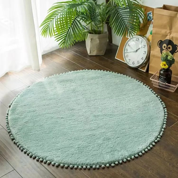 Mint Green Round Rug