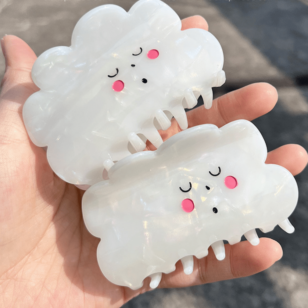 Cream Cloud Hair Claw