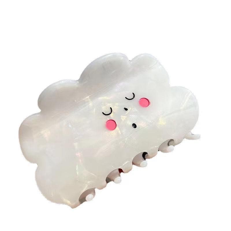 Cream Cloud Hair Claw