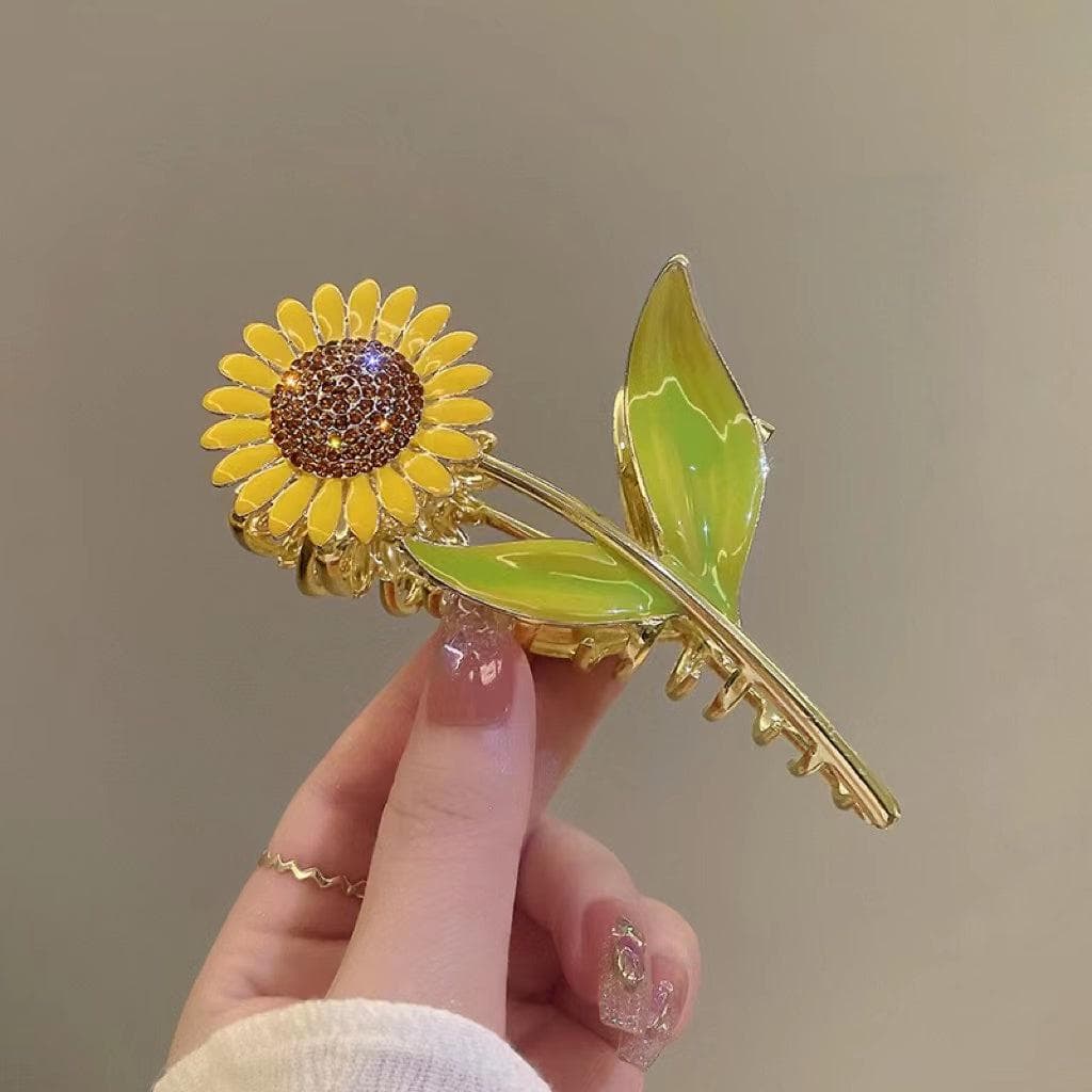 Sunflower Hair Claw