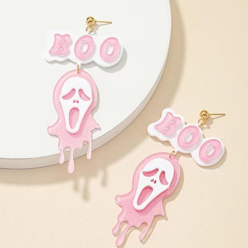 Starlight Pink Ghost Earrings