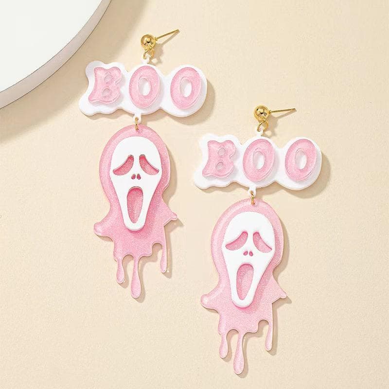 Starlight Pink Ghost Earrings