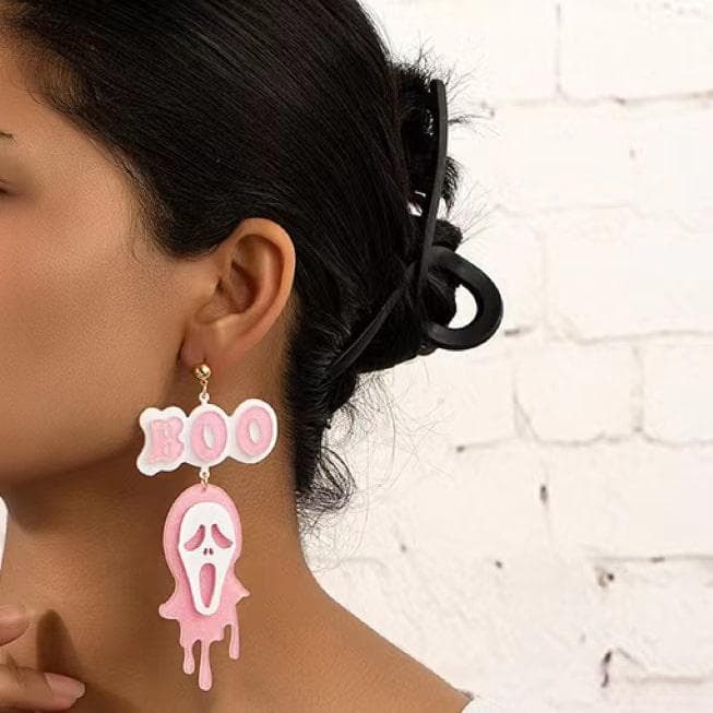 Starlight Pink Ghost Earrings