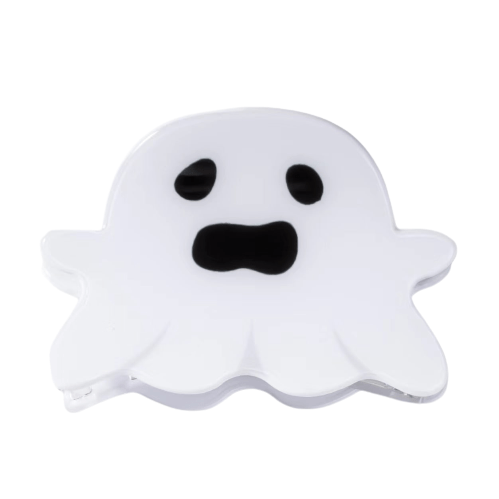 White Sad Chubby Ghost Hair Claw