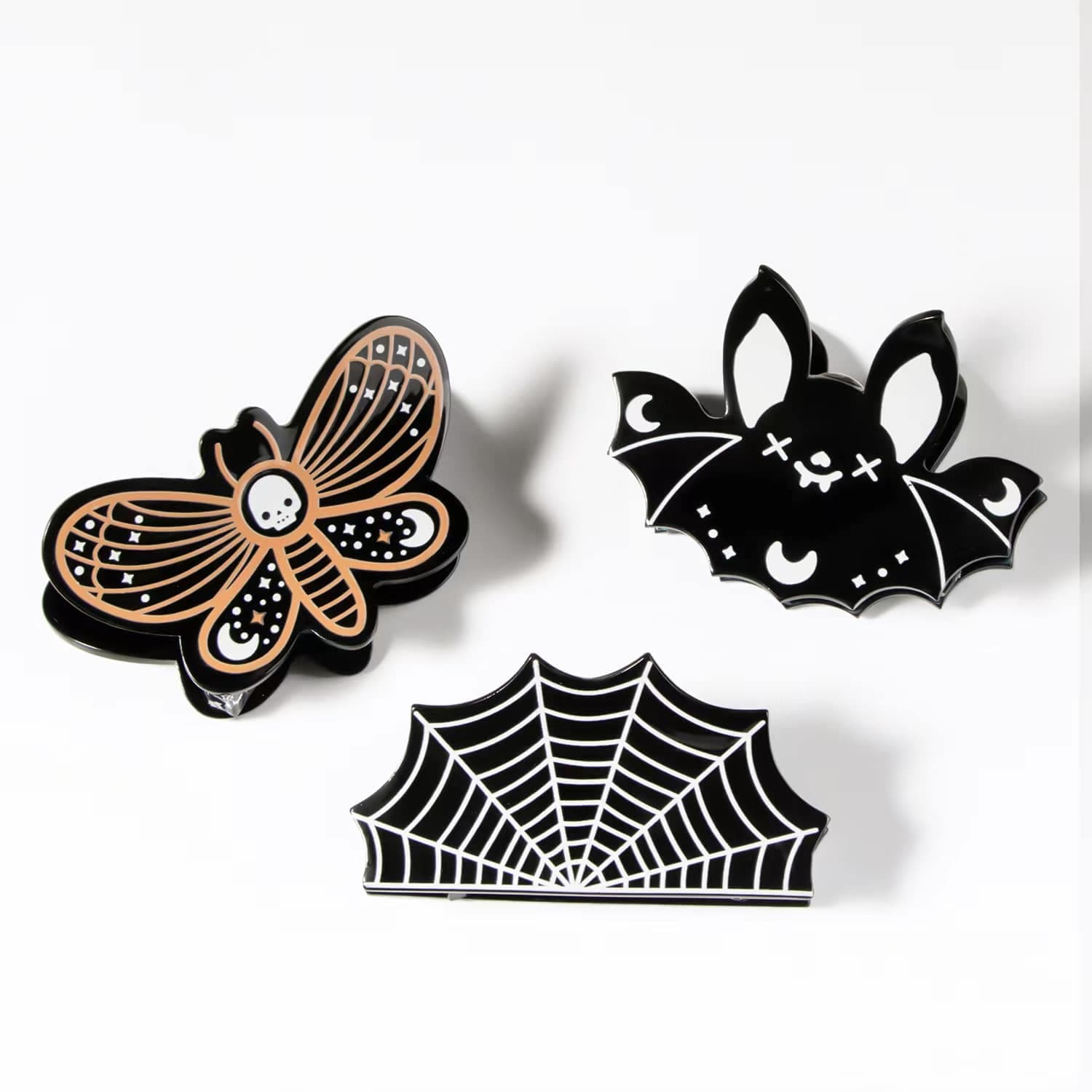 Skull Butterfly  Hair Claw