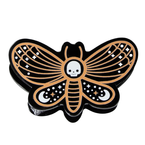 Skull Butterfly  Hair Claw