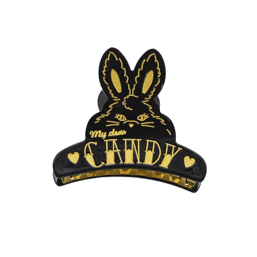 Black Candy Rabbit Hair Claw