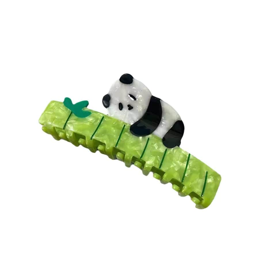 Panda Loves Bamboo Hair Claw