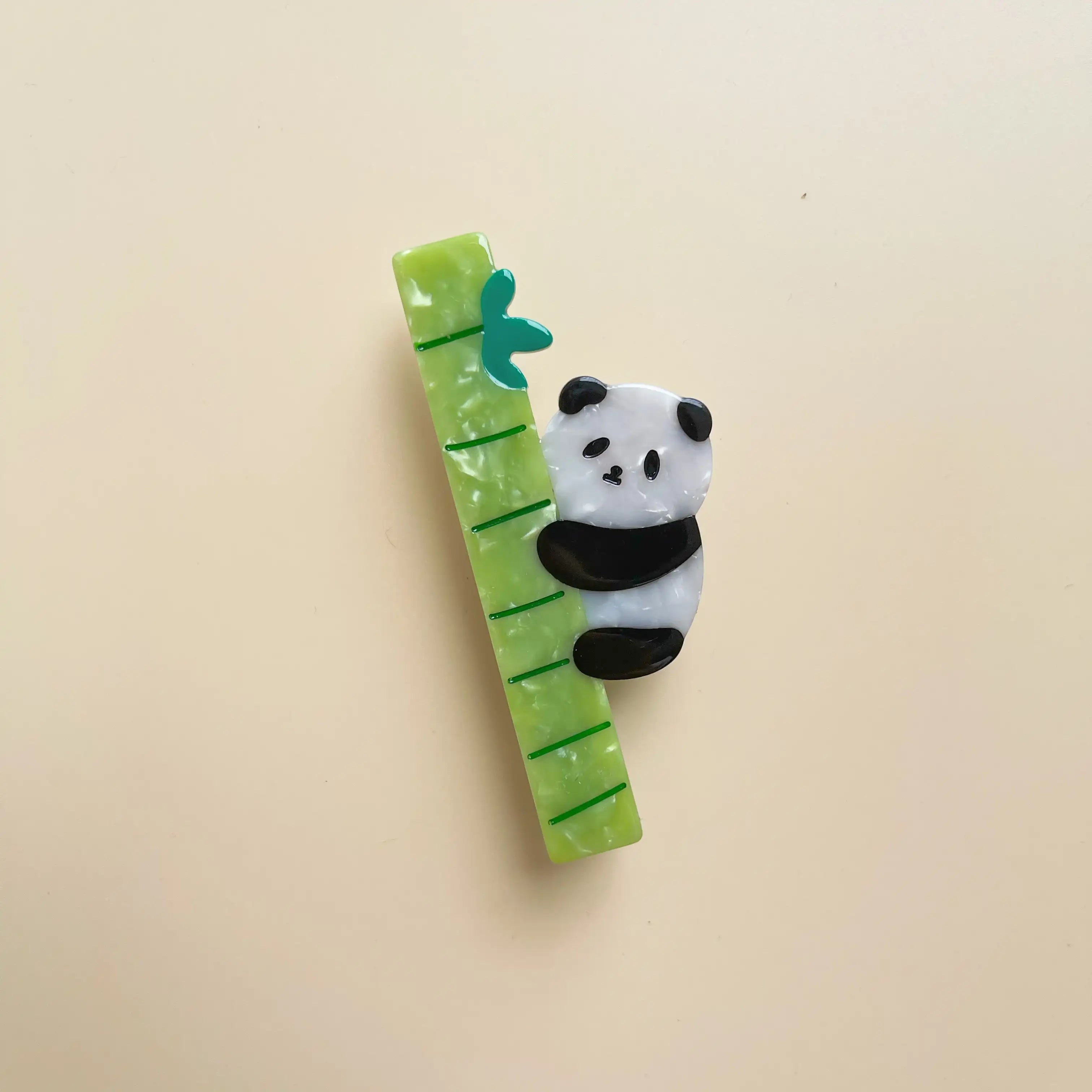 Panda Loves Bamboo Hair Clip