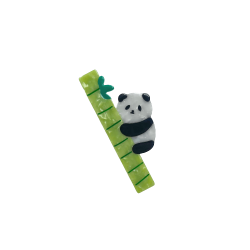 Panda Loves Bamboo Hair Clip