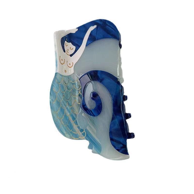 Royal Blue Mermaid Hair Claw