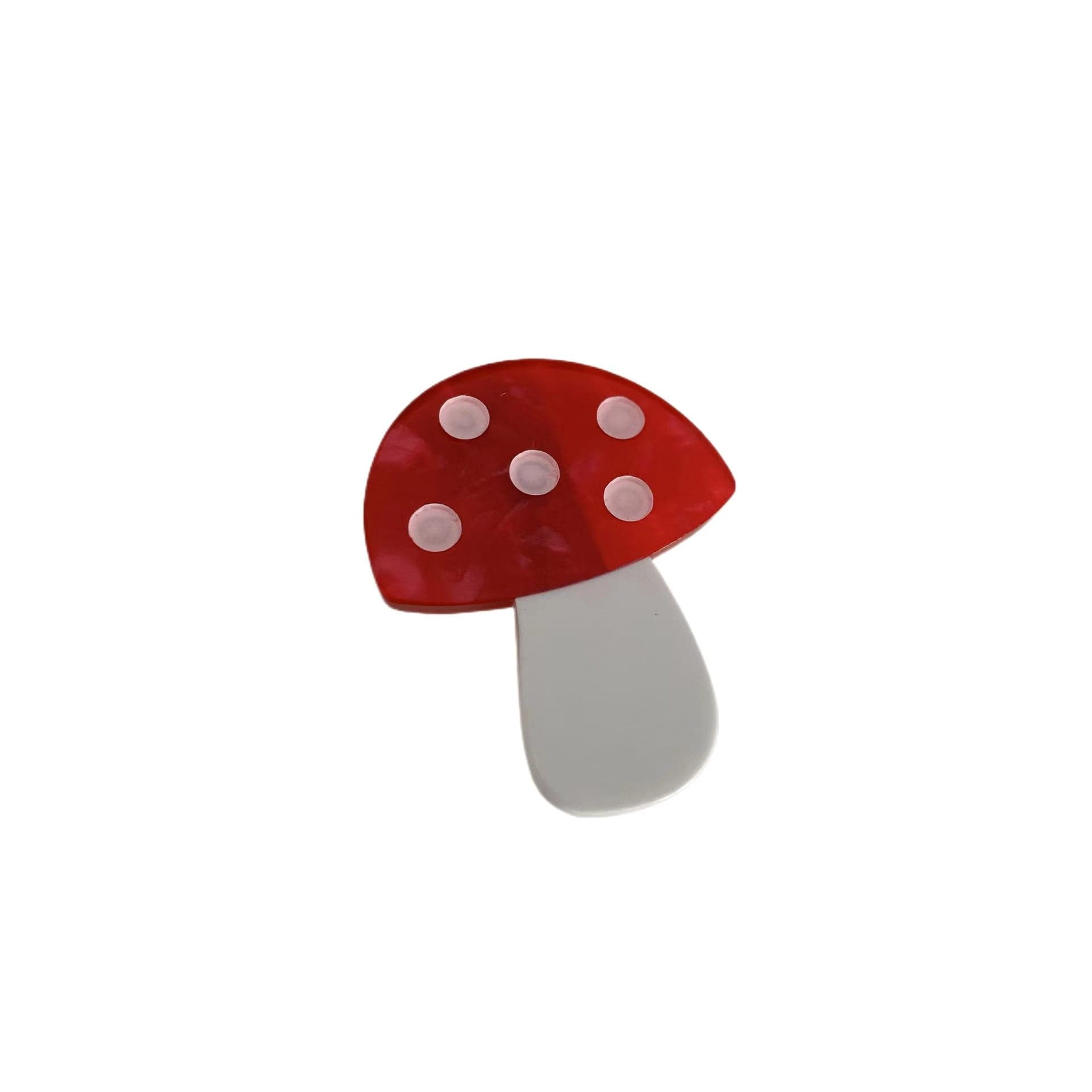 Red Mushroom Hair Clip