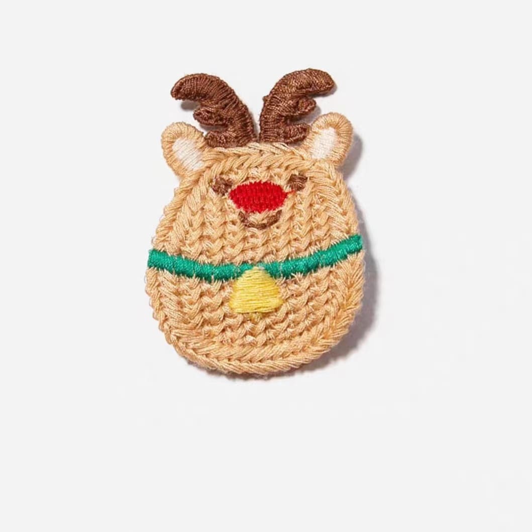 Reindeer Knitting Hair Clip