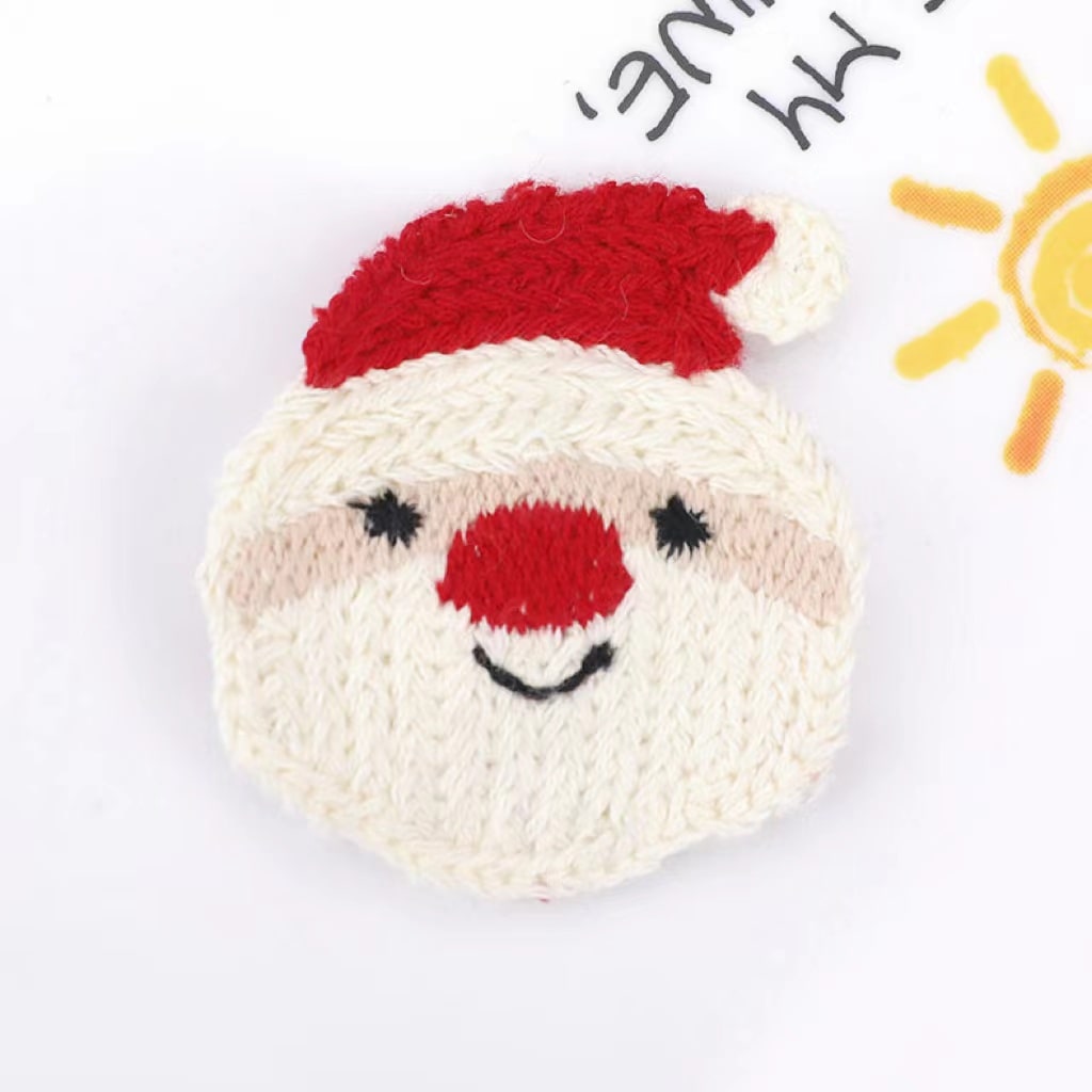 Santa Claus Knitting Hair Clip