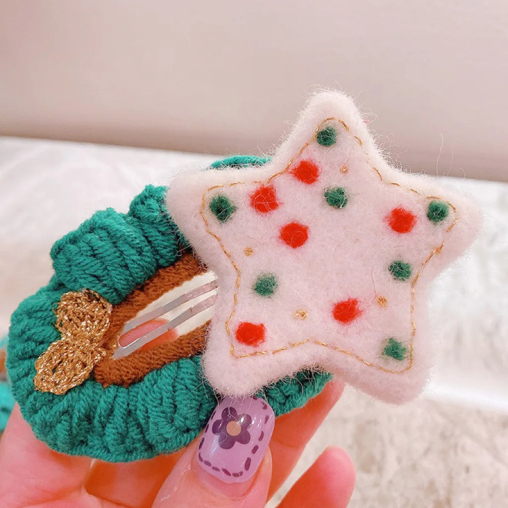 Crochet Hair Clip Within Star