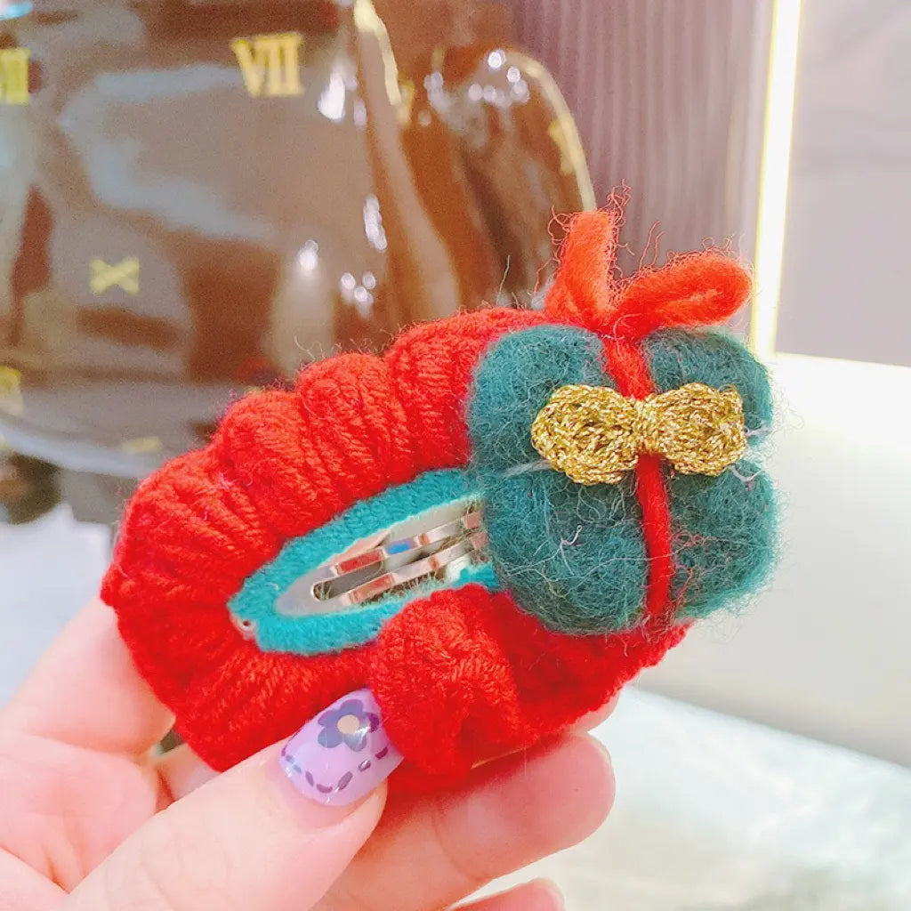 Crochet Hair Clip Within X'mas Gift