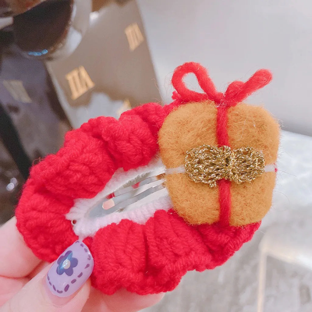 Crochet Hair Clip Within X'mas Gift