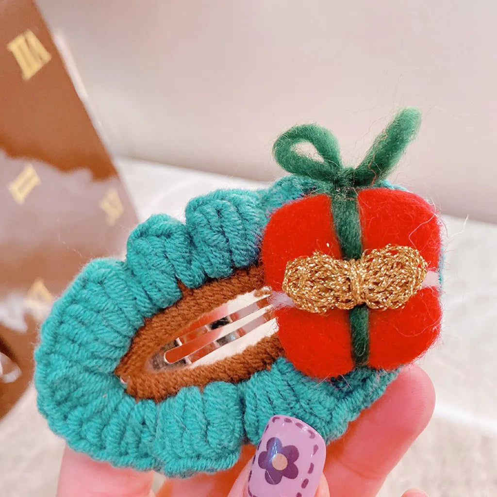 Crochet Hair Clip Within X'mas Gift