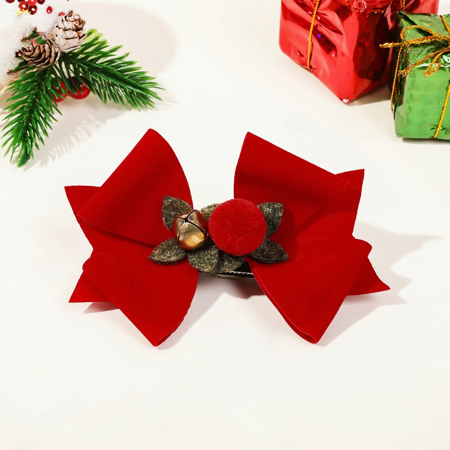 Red Bowknot Hair Clip