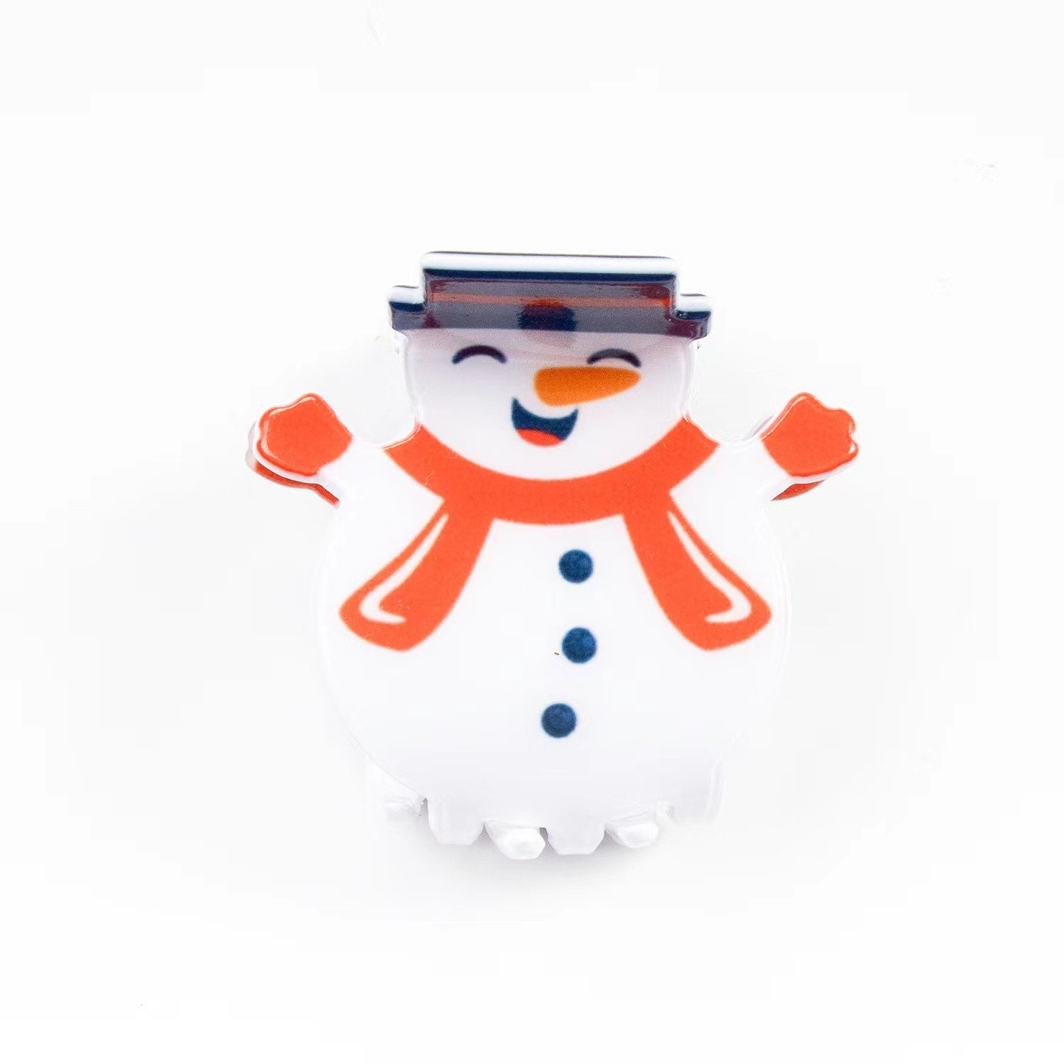 Smiling Snowman Hair Claw