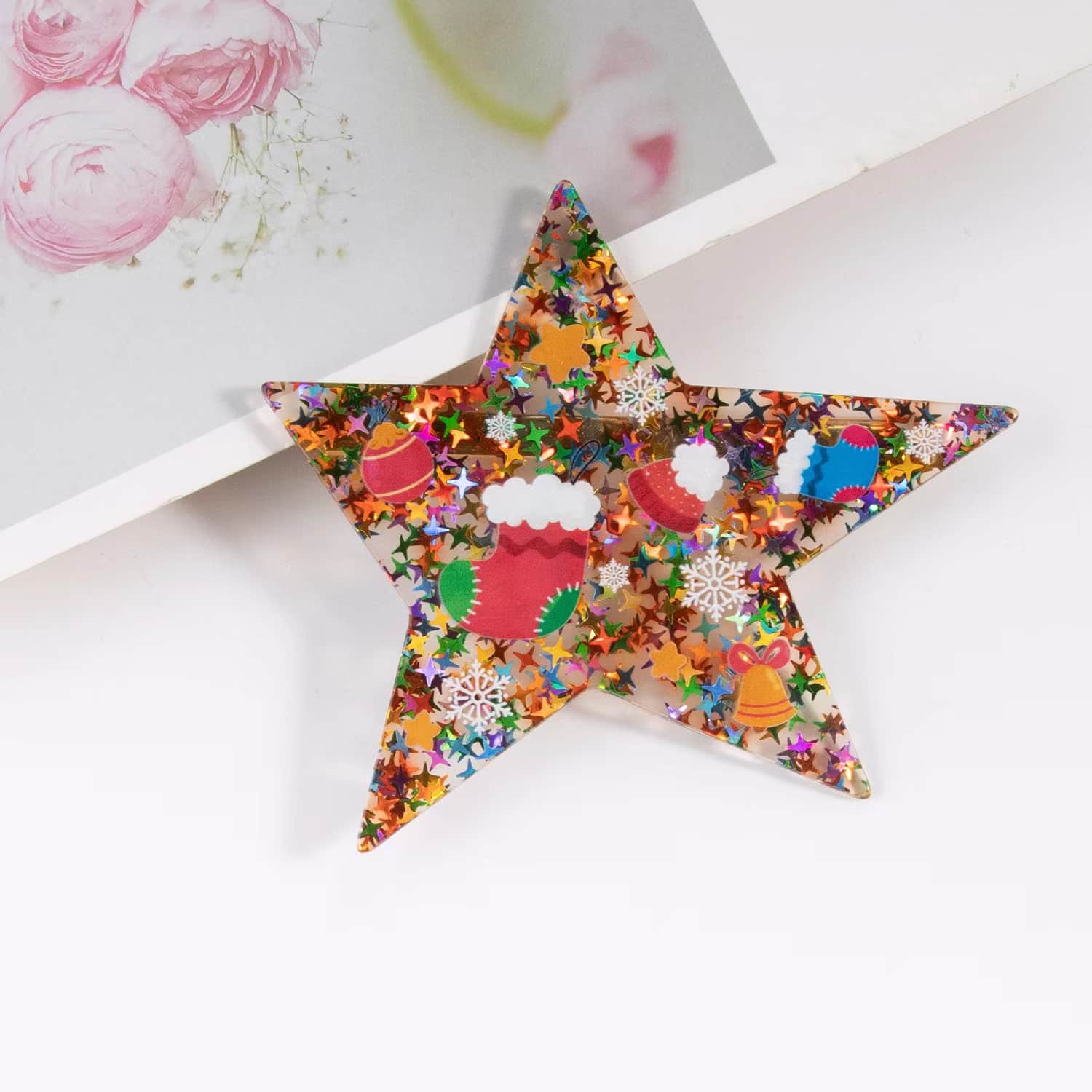 Star Sequins Hair Clip