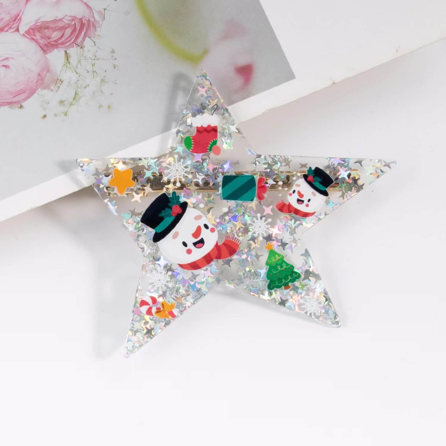 Star Sequins Hair Clip