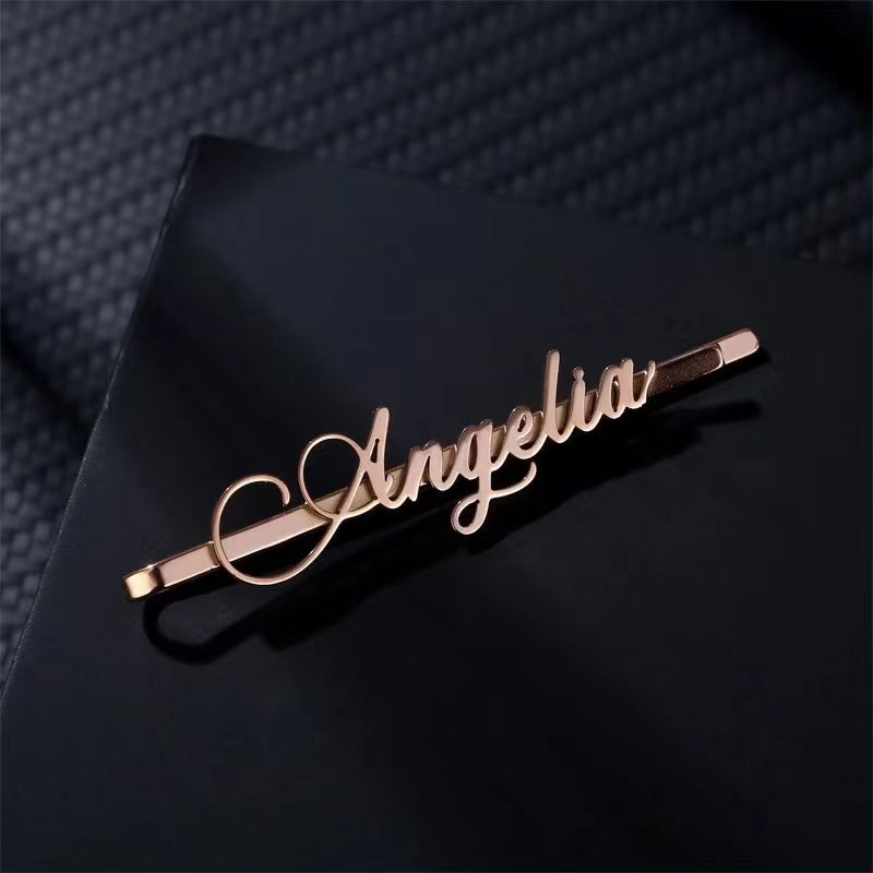 The Nameplate Customized Hairpin clip