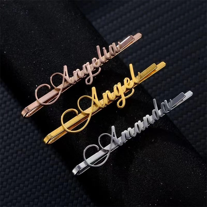 The Nameplate Customized Hairpin clip