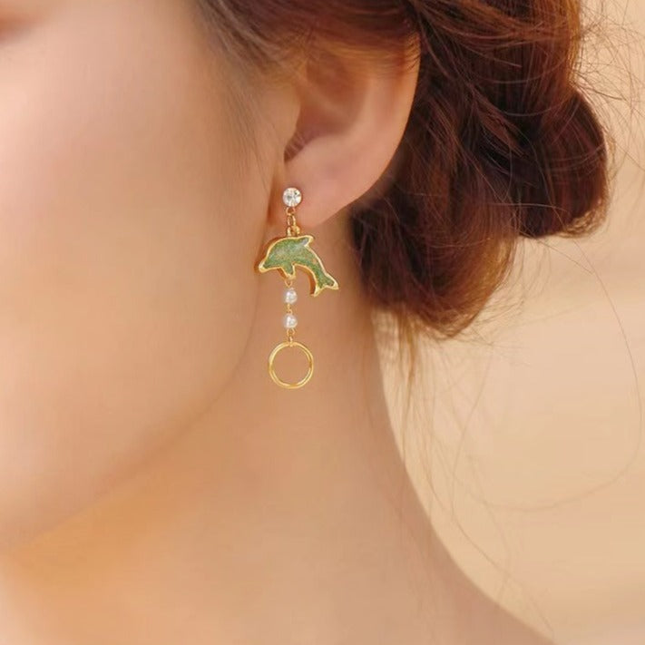 Ocean Of Fantasy Asymmetry Earrings