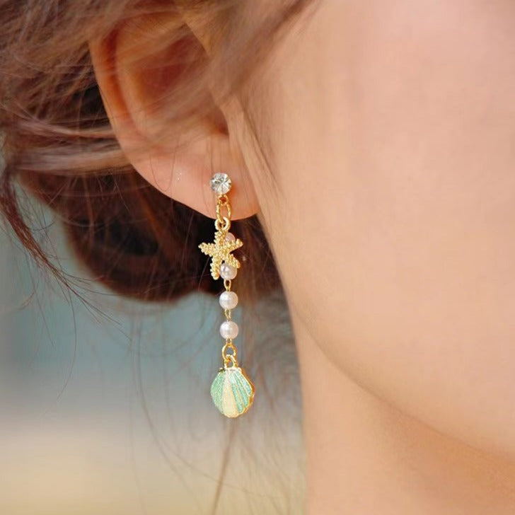 Ocean Of Fantasy Asymmetry Earrings