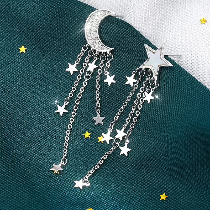 STAR-MOON Earrings In Silver