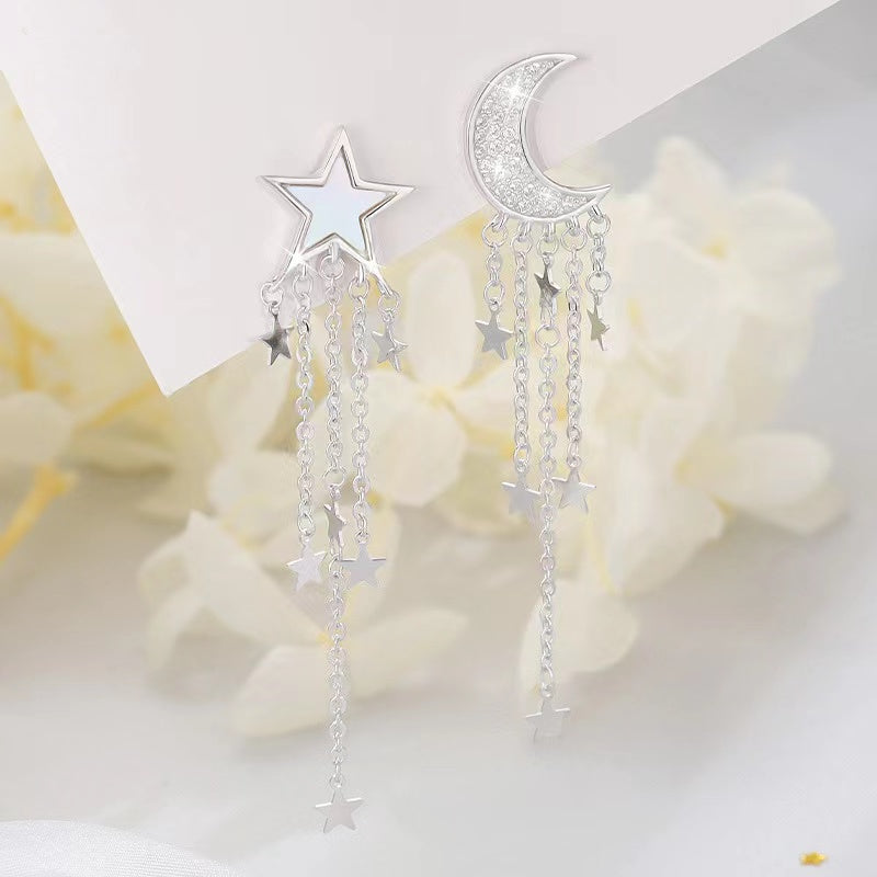 STAR-MOON Earrings In Silver