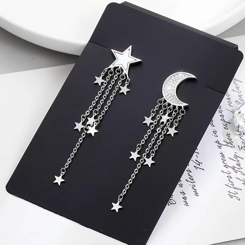 STAR-MOON Earrings In Silver