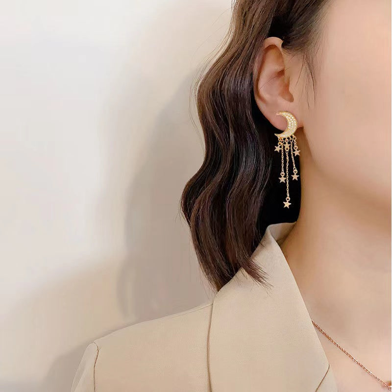 STAR-MOON Earrings In Gold