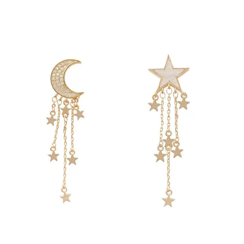 STAR-MOON Earrings In Gold