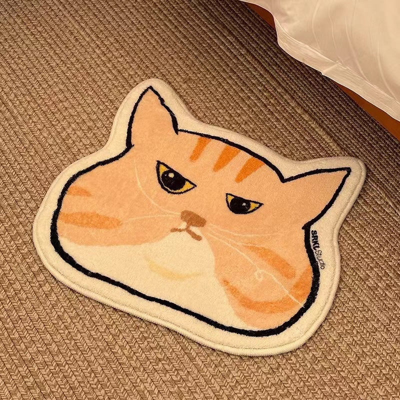 Ginger Cat Head Rug